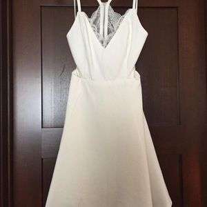 Ivory Laced Skater Dress